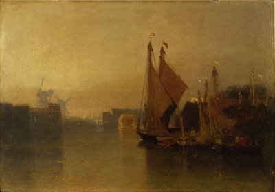 View from Yarmouth Bridge by John Sell Cotman